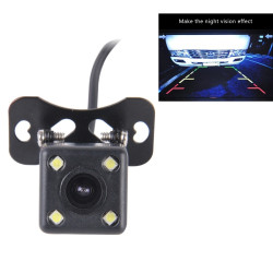 720540 Effective Pixel PAL 50HZ / NTSC 60HZ CMOS II Waterproof Universal Car Rear View Backup Camera With 4 LED Lamp, DC 12V, Wire Length: 4m
