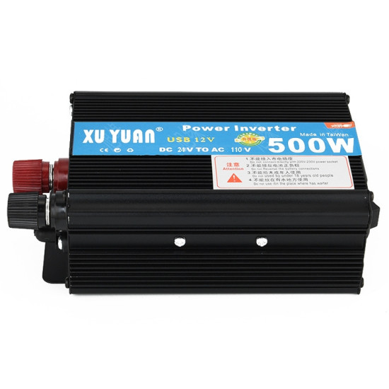 XUYUAN 500W Inverter Power Converter Specification 24V to 110V