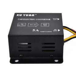 XUYUAN 60W Step Down Converter 24V to 12V 5A Automotive DC Power Buck Converter