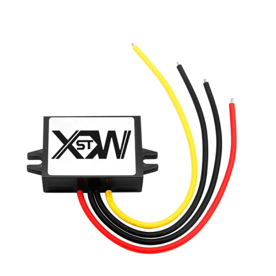 XWST DC 12 24V To 5V Converter Step Down Vehicle Power Module Specification 12 24V To 5V 8A Medium Rubber Shell