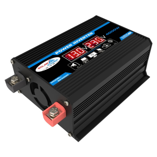 Tang II Generation 12V to 110V 4000W Modified Square Wave Car Power Inverter Black