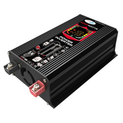 Tang III Generation 12V to 110V 6000W Modified Square Wave Car Power Inverter with LCD Display Dual USB Black