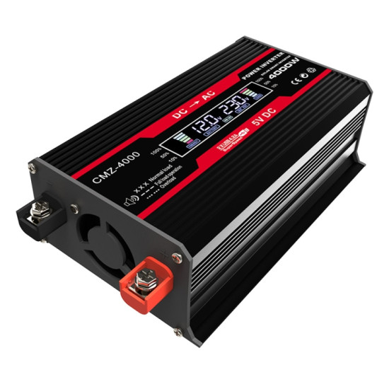Zhizun Modified Sinewave 12V to 110V 4000W Car Power Inverter Black