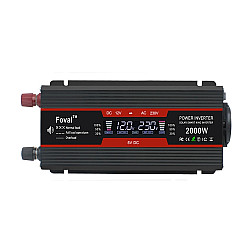 2000W LCD Smart Home Car Inverter 12V To 220V Power Converter