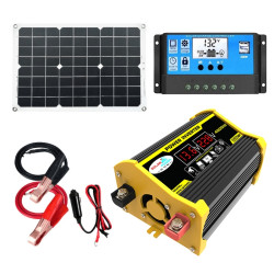 Saga Generation 2 Home Solar Generator Inverter 30A Controller 18W 12V Solar Panel Specification Black 12V To 110V