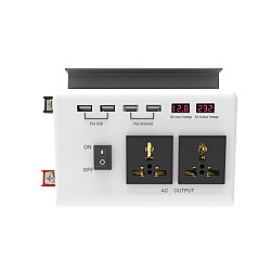 DC 12V To AC 220V Car Inverter Dual Socket 4USB