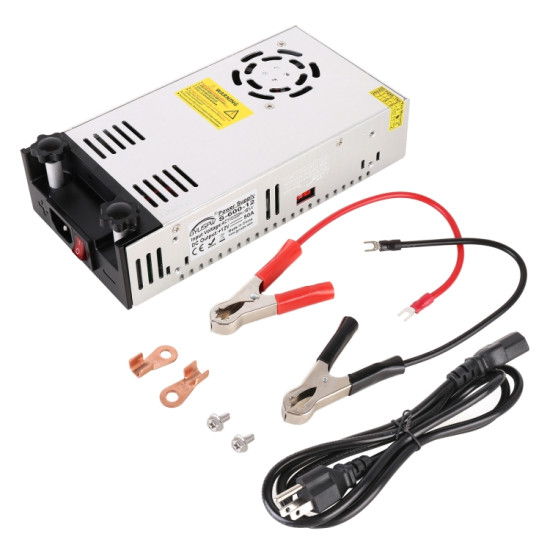 S 600 12 DC12V 600W 50A DIY Regulated DC Switching Power Supply Power Step down Transformer with Clip US Plug