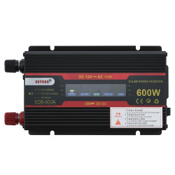 XUYUAN 600W Car Inverter LCD Display Converter Specification 12V to 110V