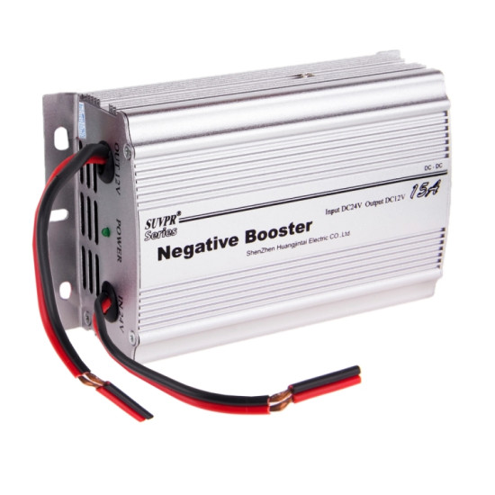 SUVPR RF 15A DC 24V to 12V Car Negative Booster Power Inverter Adapter