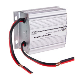 SUVPR RF 10A DC 24V to 12V Car Negative Booster Power Inverter Adapter