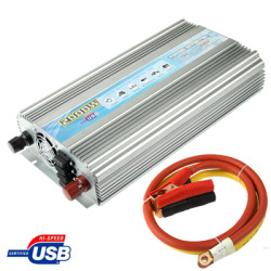 2000W DC 12V to AC 220V Car Power Inverter with USB Port Booster Cable