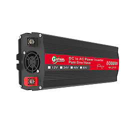Gurxun 8000W High Power Household Car Sine Wave Inverter Specification 12V To 220V