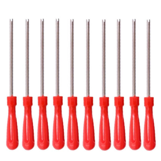 10 PCS Car Tire Electric Vehicle Valve Cap Bicycle Valve Core Switch, Style: Single Head Long