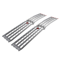 [US Warehouse] 2 PCS 7.5FT Four-section Foldable Aluminum Arched ATV UTV Ramps
