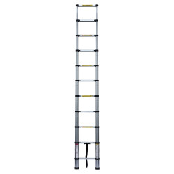 [US Warehouse] 10.5ft Household Multifunctional Aluminum Alloy Single-sided Foldable Telescopic Ladder 11-step Unloading Ladder