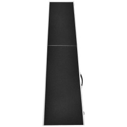 [US Warehouse] 8Ft Portable Foldable Aluminum Pet Loading and Unloading Ramp Ladder with Handle, Suitable for Trucks / Vans / SUVs