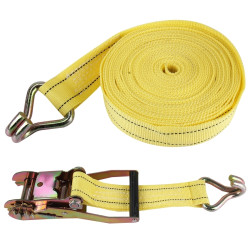 ZONGYUAN 10m�5cm 5 Ton Car Bundled Device with Hook And Buckle High Strength Cable Cord Heavy Duty Recovery Securing Accessories for Cars Trucks