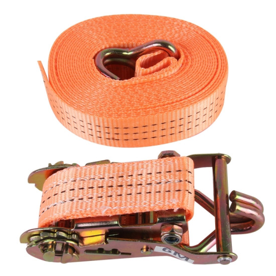 ZONGYUAN 6m�3.5cm 3 Ton Car Bundled Device with Hook And Buckle High Strength Cable Cord Heavy Duty Recovery Securing Accessories for Cars Trucks(Orange)