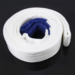 ZONGYUAN ZY-0220 Car 4m�6cm 8 Ton Towing 2 Ton Lifting Rope Straps High Strength Cable Cord Heavy Duty Recovery Securing Accessories for Cars Trucks(No Hook)
