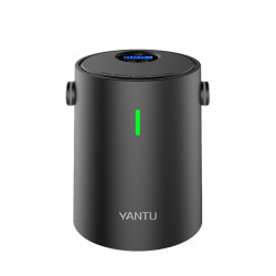 YANTU A05 Car Electric Mini Portable Tire Air Pump, Style: Wireless Digital Display Black
