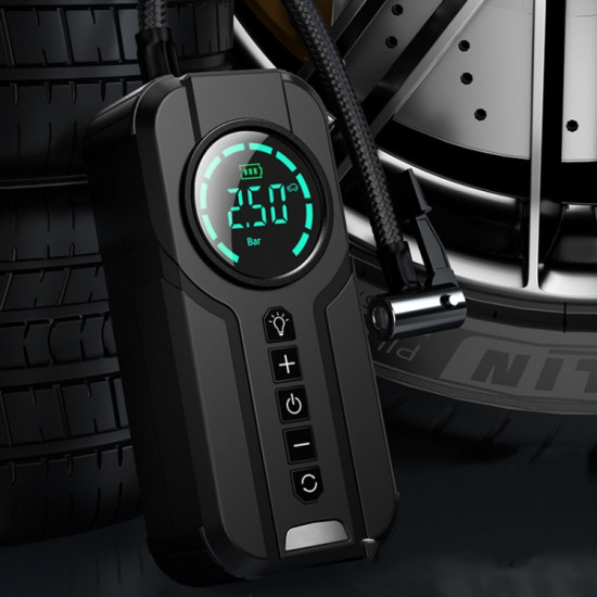 YX1819 Car Wired Portable Air Pump Electric Vehicle Tire High Power Inflator(Black)