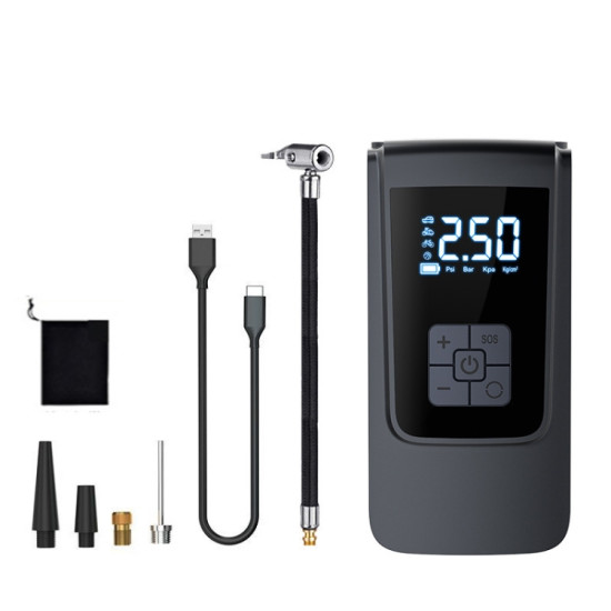 SUITU ST-9624B Wireless+USB 150psi Air Pump Intelligent Digital Display Car Bicycle Ball Electric Pump Cylinder