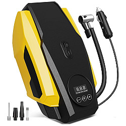 12V Car Inflator Double Cylinder Portable Emergency Tire Electrical Inflator Pump(Digital Display)