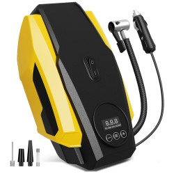 12V Car Inflator Double Cylinder Portable Emergency Tire Electrical Inflator Pump(Digital Display)