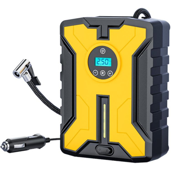 SUITU ST-929ASX 19-cylinder Wired Digital Display Car Air Pump Portable High-Pressure Automatic Air Pump(Black Yellow)