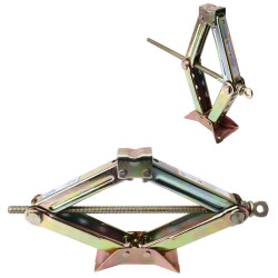 ST-102A Pure Metal Stabilizer Scissor Jack with Handle Lift Levelers 2000 Pound (1 Ton) Capacity Each - 8 to 33 CM Range