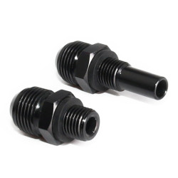 2 PCS Car Transmission Oil Cooler Adapters AN8-1/4NPS Threaded Joints