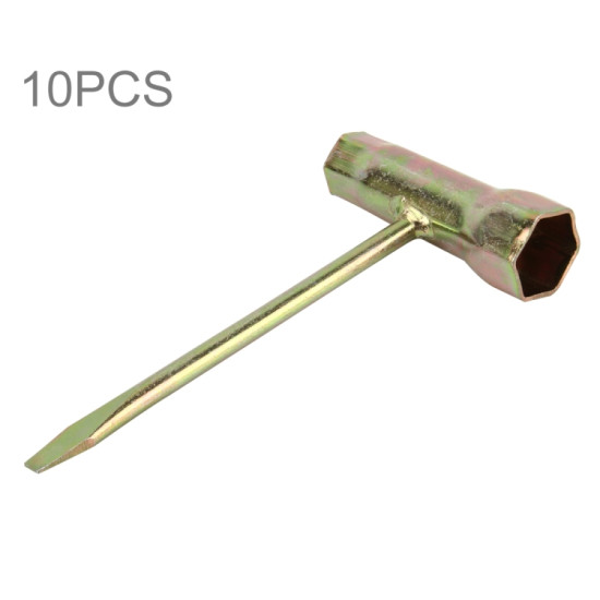 10pcs 13 x 19mm Chainsaw T Wrench Socket Spark Plug Wrench Handle Wrench Spark Plug Car Tire Welding Tire Removal Tool for Chainsaw Saw