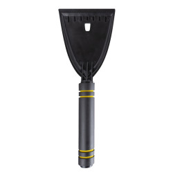 Car Snow Removal Shovel Multi-functional Winter Snow Clearing Tool Windshield Defrost Deicing Shovel(Black Gold)
