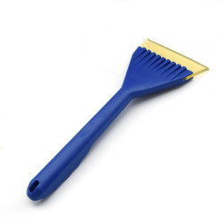 5 in 1 Car Soft Rubber Long-handled De-icing Shovel(Blue)