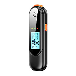 AM02 Smart Digital Display High Sensitivity Alcohol Tester(Black Orange)