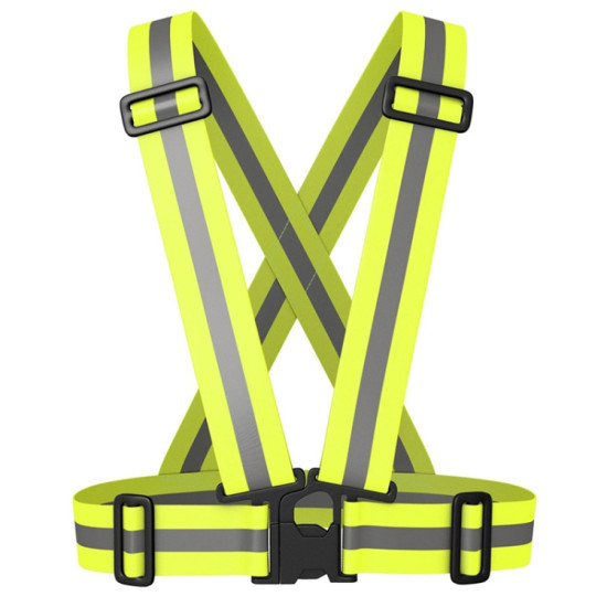 Reflective Vest Riding Night Riding Running Reflective Safety Vest (Neon Green)`