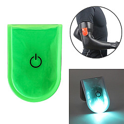 2 PCS Outdoor Night Running Safety Warning Light LED Illuminated Magnet Clip Light (Green)