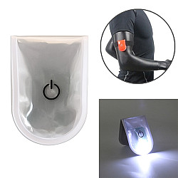 2 PCS Outdoor Night Running Safety Warning Light LED Illuminated Magnet Clip Light (White)