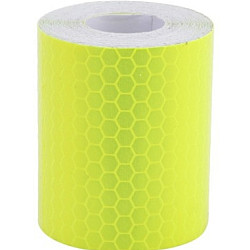 Car Motorcycles Reflective Material Tape Sticker Safety Warning Tape Reflective Film(Yellow)