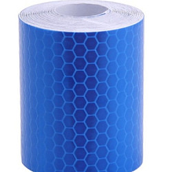 Car Motorcycles Reflective Material Tape Sticker Safety Warning Tape Reflective Film(Blue)
