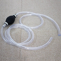 One-Way Valve Manual Oil Pump Oil Pipe Aquarium Water Changer(15mm Alloy)
