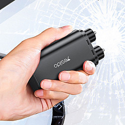 Yesido C248 Multifunctional Seat Belt Cutting Emergency Vehicle Safety Hammer(Black)