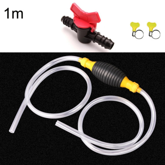 1m With Switch Car Motorcycle Oil Barrel Manual Oil Pump Self-Priming Large Flow Oil Suction