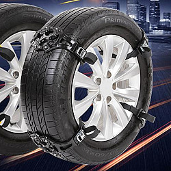 8PCS Car Snow Tire Anti-skid Chains For Family Car(Black)