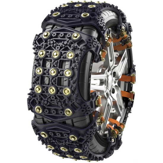 175~265cm Snow Emergency Snow Chains For Car SUV General Tires(Black 8764B)
