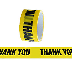Floor Warning Social Distance Tape Waterproof & Wear-Resistant Marking Warning Tape(Thank you)