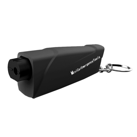 Car Safety Hammer Escapes Trapped Window Broken Device(Black)