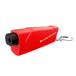 Car Safety Hammer Escapes Trapped Window Broken Device(Red)