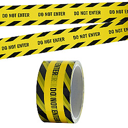 Floor Warning Social Distance Tape Waterproof & Wear-Resistant Marking Warning Tape(Twill Do Not Enter)
