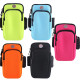 3 PCS Running Mobile Phone Arm Bag Men And Women Fitness Outdoor Hand Bag Wrist Bag  for Mobile Phones Within 6.5 inch( Blue)